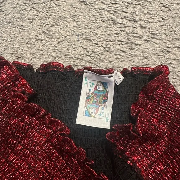 Queen of sparkles swing shorts red - Picture 2 of 5